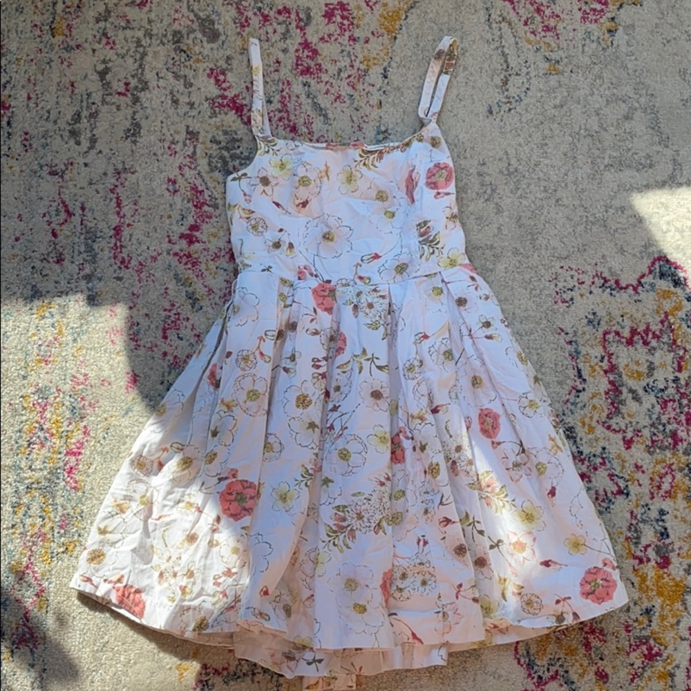 White Floral Sun Dress